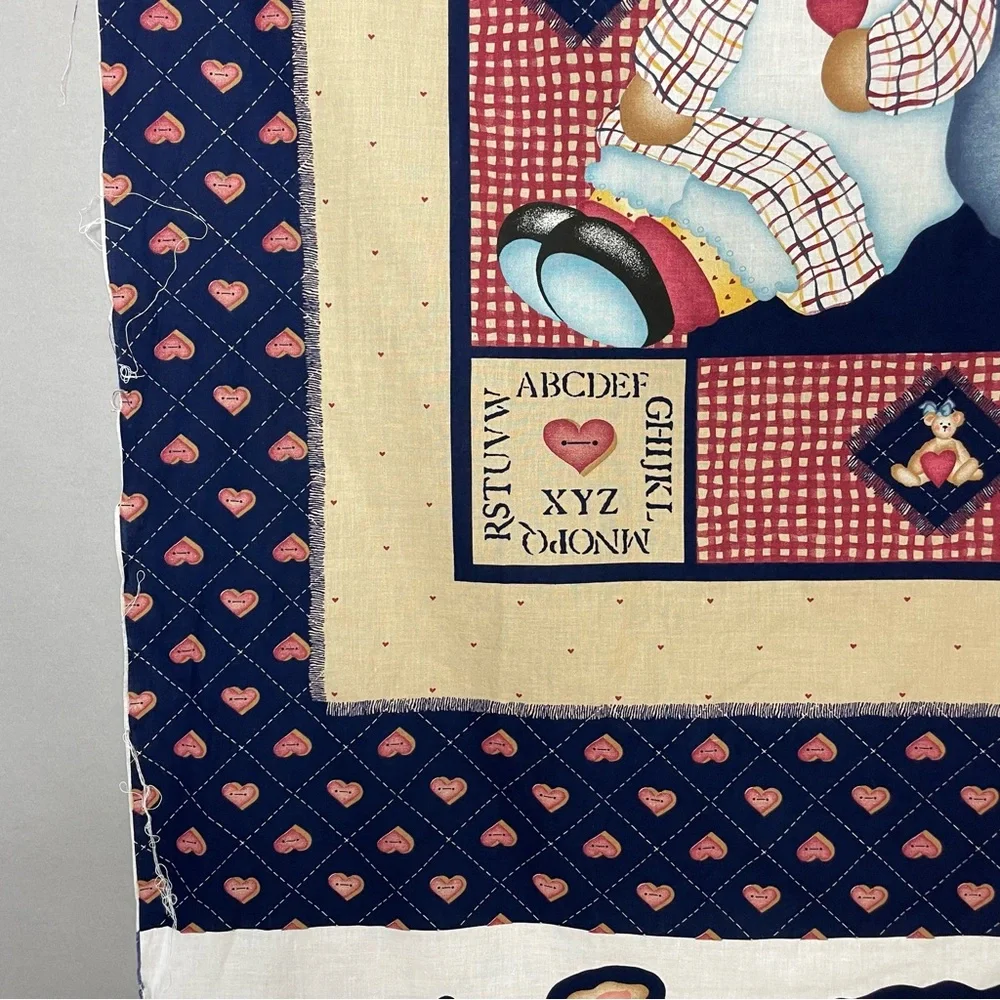 Vintage 1997 Daisy Kingdom Quilt Panel Fabric Project Applique Sew Baby #K32